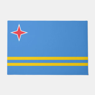 Flagge von Aruba Fußmatte