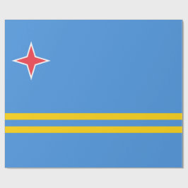 Flagge von Aruba Geschenkpapier