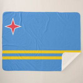 Flagge von Aruba Sherpadecke
