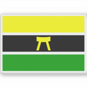 Flagge von Ashanti, Afrika Aufkleber