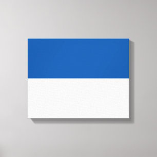 Flagge von Assen Leinwanddruck