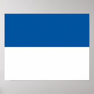 Flagge von Assen Poster