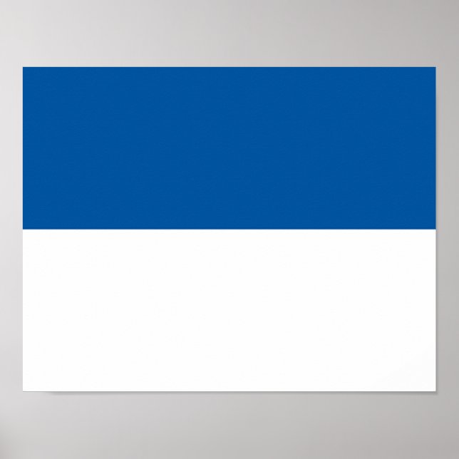 Flagge von Assen Poster (Vorne)