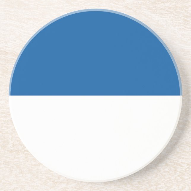 Flagge von Assen Sandstein Untersetzer (Vorne)