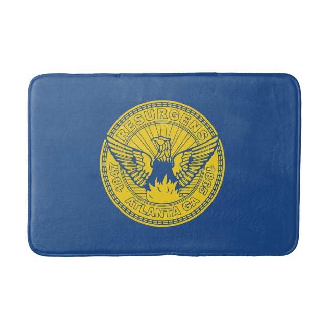 Flagge von Atlanta, Georgia Badematte (Vorderseite)