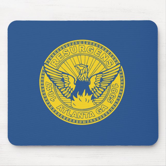 Flagge von Atlanta, Georgia Mouse Pad Mousepad (Vorne)