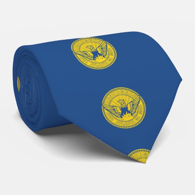 Flagge von Atlanta, Georgien, Krawatte (Gerollt)