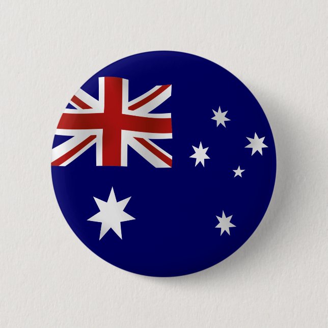 Flagge von Australien Button (Vorderseite)