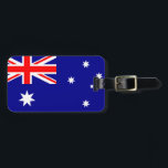 Flagge von Australien-Gepäckanhänger mit Lederband Gepäckanhänger<br><div class="desc">Flagge von Australien-Gepäckanhänger mit Lederband</div>