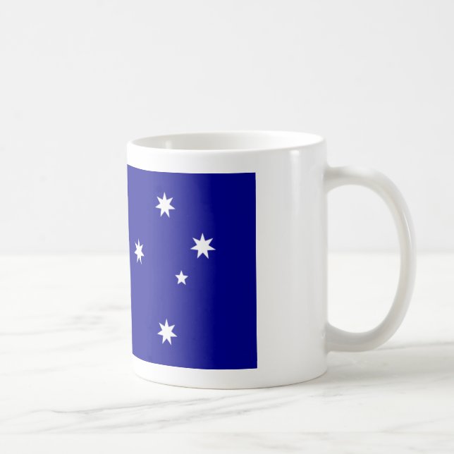 Flagge von Australien-Schale Kaffeetasse (Rechts)