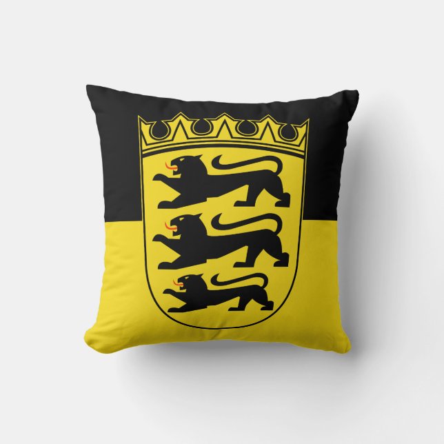 Flagge von Baden-Württemberg-Kiefer Kissen (Vorderseite)