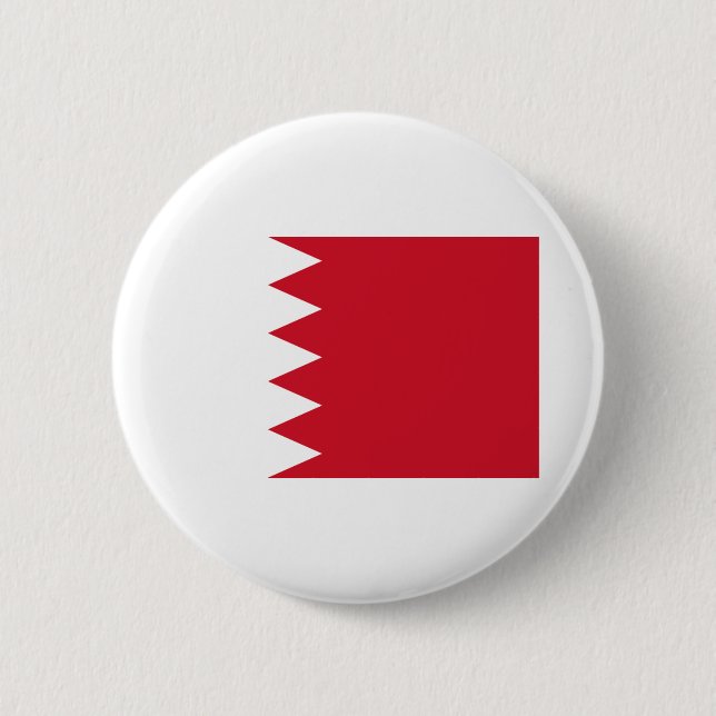 Flagge von Bahrain Button (Vorderseite)