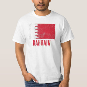 Flagge von Bahrain im "Grunge"-Stil. T-Shirt