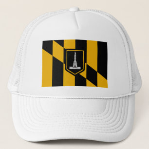 Flagge von Baltimore, Maryland Truckerkappe