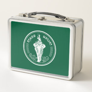 Flagge von Bangkok, Thailand Metall-Lunchbox Metall Brotdose