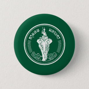 Flagge von Bangkok, Thailand Pinback Button