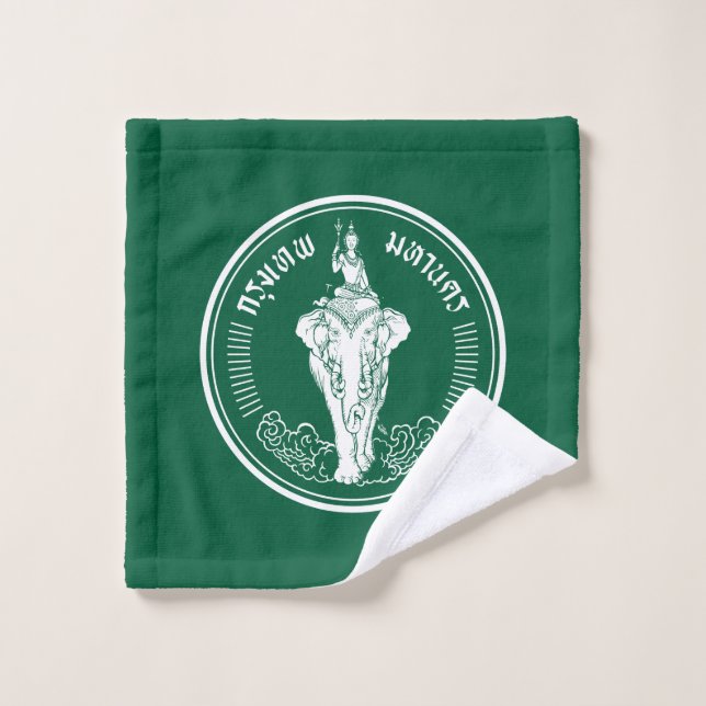 Flagge von Bangkok, Thailand Wash Tuch (Waschlappen)