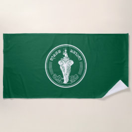 Flagge von Bangkok (thailändische Hauptstadt City) Strandtuch