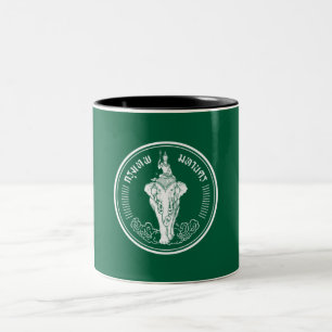 Flagge von Bangkok (thailändische Hauptstadt City) Zweifarbige Tasse