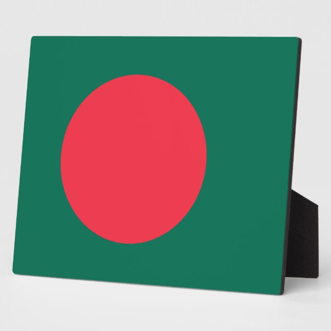 Flagge von Bangladesch Fotoplatte (Seite)