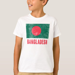 Flagge von Bangladesch "Grunge" aussehen. T-Shirt