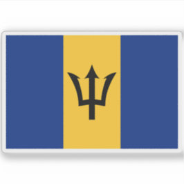 Flagge von Barbados Aufkleber
