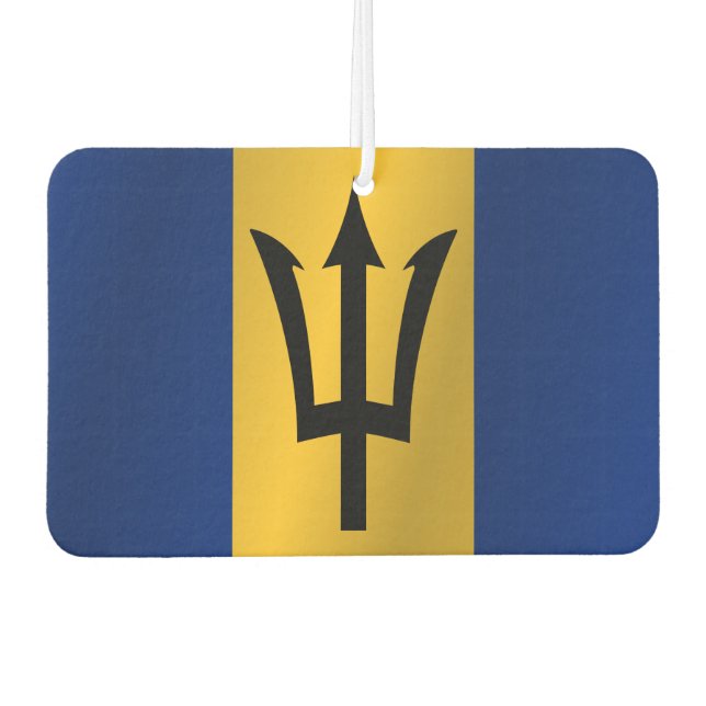 Flagge von Barbados Autolufterfrischer (Vorderseite)