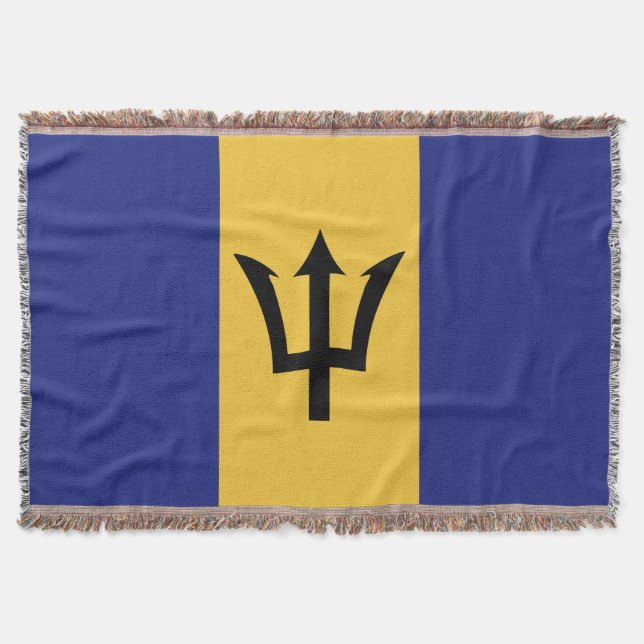 Flagge von Barbados Decke (Vorderseite)