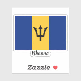 Flagge von Barbados, Ihr Name Aufkleber