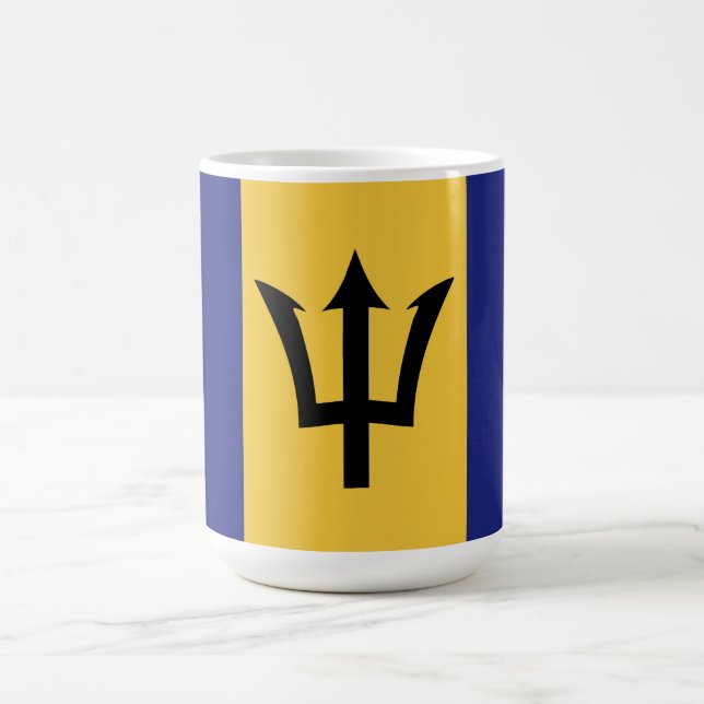 Flagge von Barbados Kaffeetasse (Mittel)