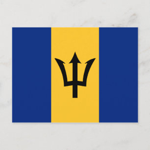 Flagge von Barbados Postkarte