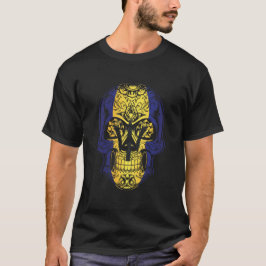 Flagge von Barbados, Schädel und Rose T-Shirt