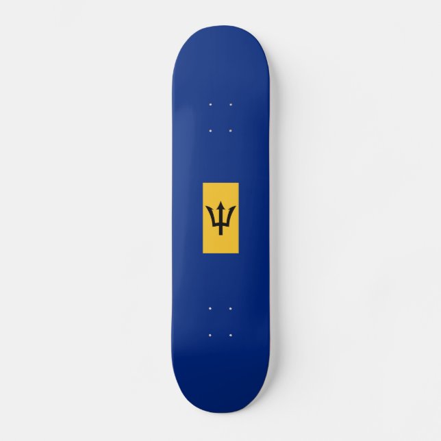 Flagge von Barbados Skateboard (Vorderseite)