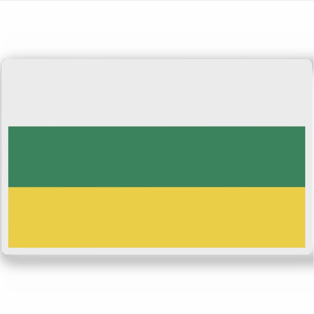 Flagge von Barranquitas, Puerto Rico Aufkleber (Vorderseite)