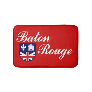Flagge von Baton Rouge, Louisiana Badewanne Mat Badematte