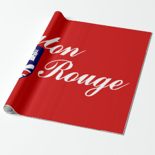 Flagge von Baton Rouge (Louisiana) Geschenkpapier