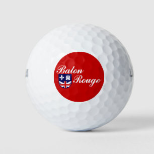 Flagge von Baton Rouge, Louisiana Golfbälle