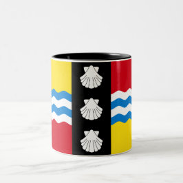 Flagge von Bedfordshire (Landkreis von England, Ve Zweifarbige Tasse