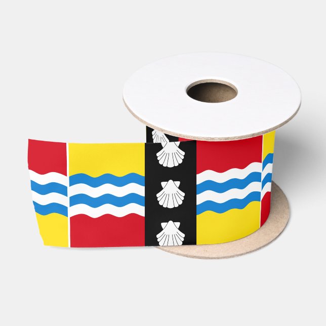 Flagge von Bedfordshire Satin Ribbon Satinband (Spule)