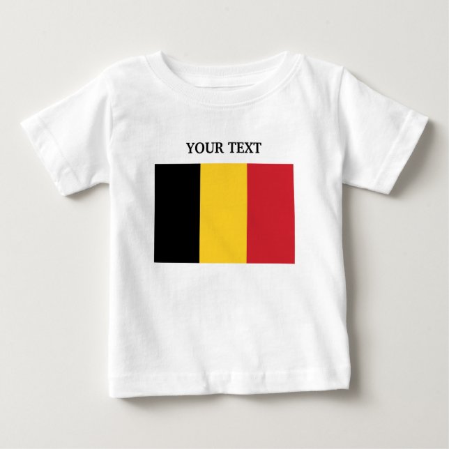 Flagge von Belgien Baby T-shirt (Vorderseite)