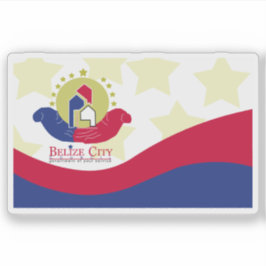 Flagge von Belize City, Belize Aufkleber