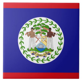 Flagge von Belize Fliese