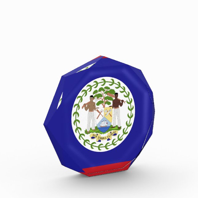 Flagge von Belize Fotoblock (Links)