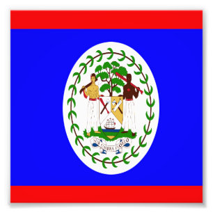 Flagge von Belize Fotodruck