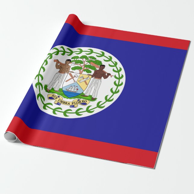 Flagge von Belize Geschenkpapier (Ungerollt)