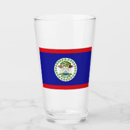 Flagge von Belize Glas