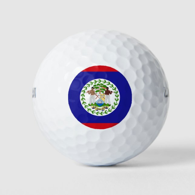 Flagge von Belize Golfball (Vorderseite)