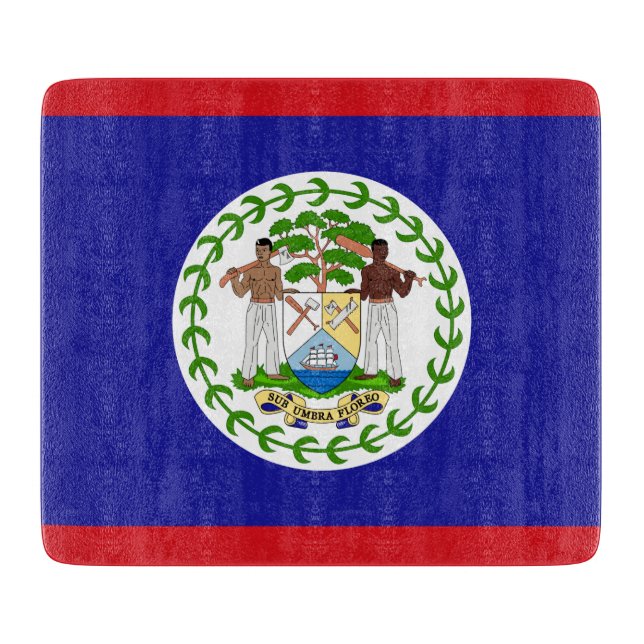 Flagge von Belize Schneidebrett (Vorderseite)