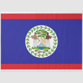 Flagge von Belize Seidenpapier