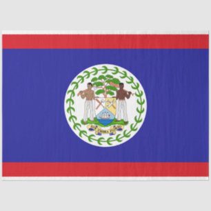 Flagge von Belize Seidenpapier